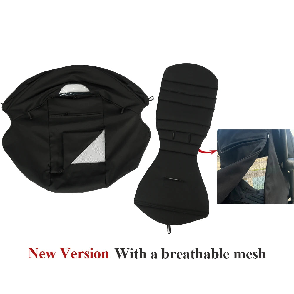 175° Canopy Cover & Seat Cushion Kit – Mesh Sunshade for YOYO/Yoya Strollers