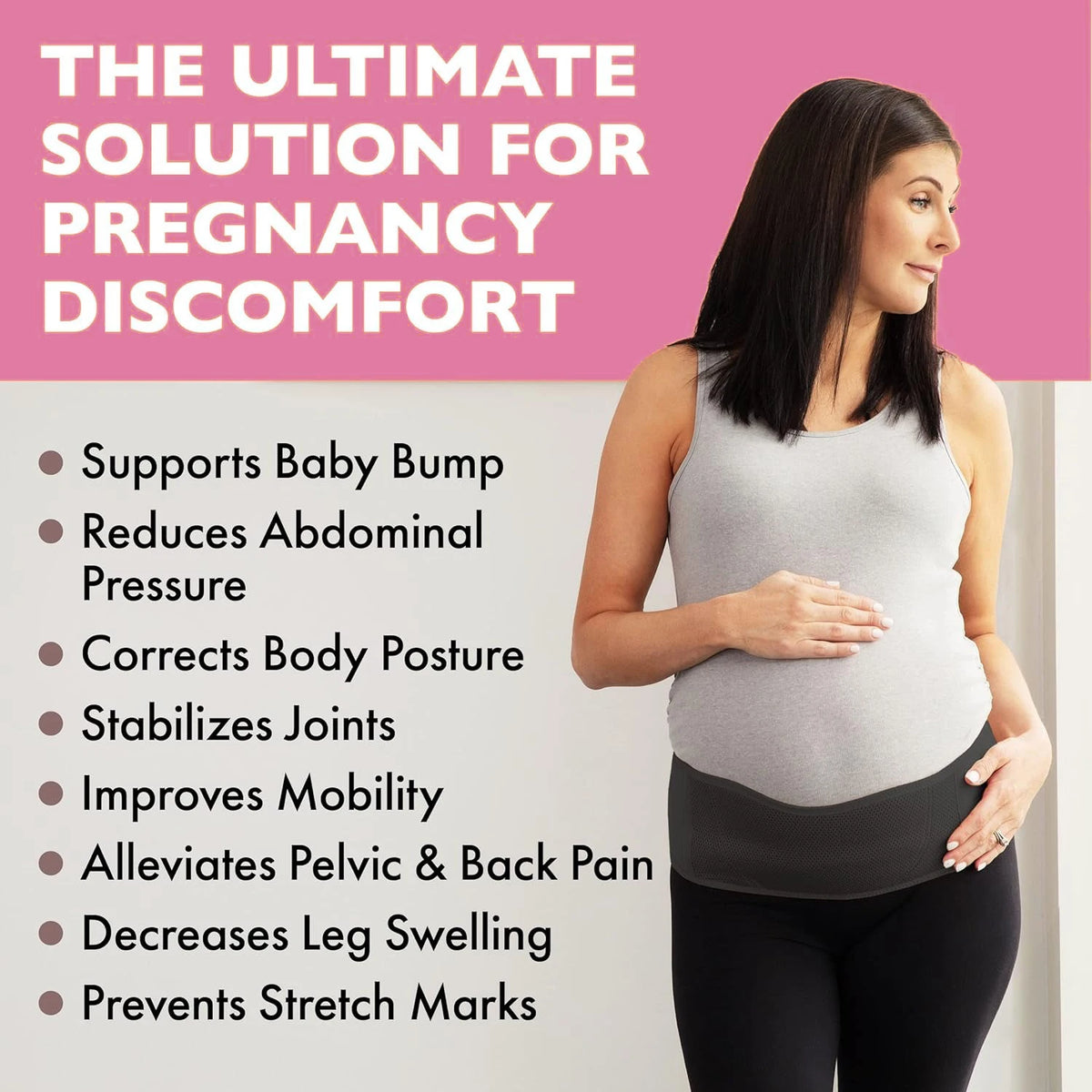 Breathable Pregnancy Belly Band | Relieves Abdomen & Back Pressure