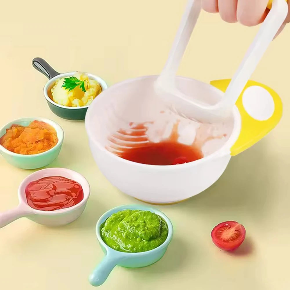 2PCS Baby Food Masher Bowl Set – Mash & Serve Easily