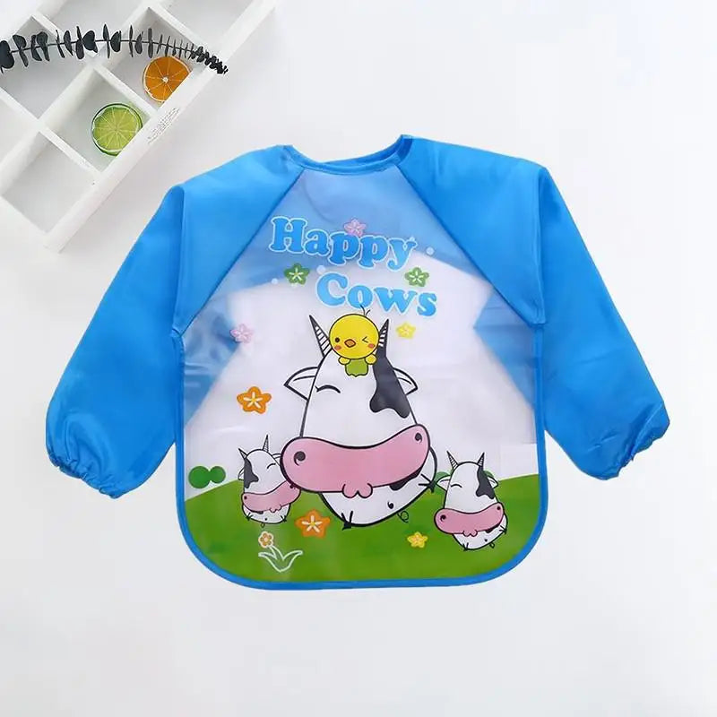 Cute Cartoon Waterproof Baby Feeding Bib (0–3Y)