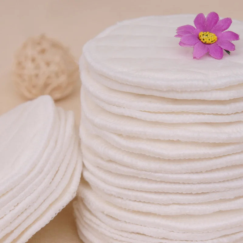 2 Styles 4 Pairs Reusable Breast Pads – Soft Bamboo Fiber