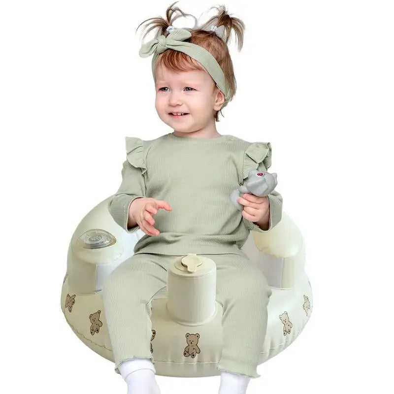 Inflatable Floor Seat – Built-in Pump, Portable Toddler Chair for Anywhere