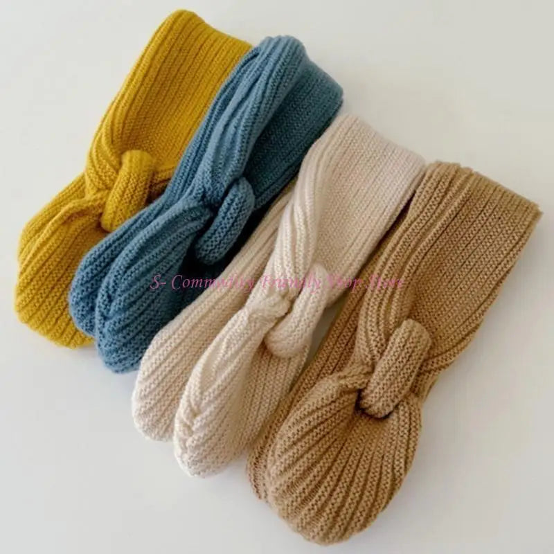 Écharpe enfant tendance 85AE, couleur unie, automne-hiver, tricotée, écharpe à la mode