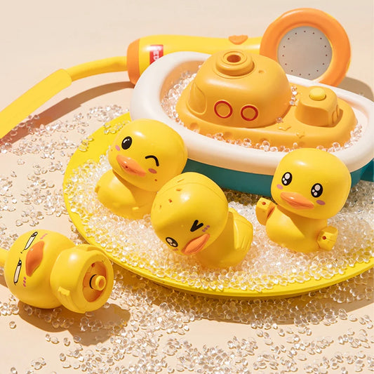 Electric Duck Shower Toy – Rotating Water Spray Fun for Kids