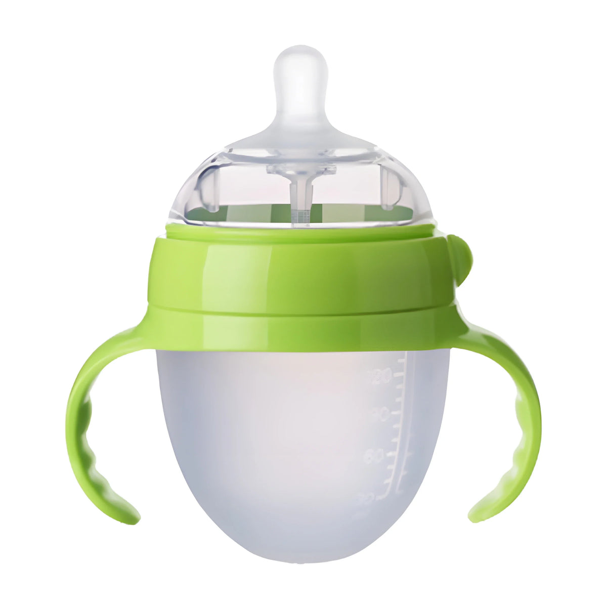 Silicone Nano Baby Bottle – 150/250ml, Handle, Anti-Choking, for 0–9 Months