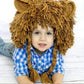 Perruque bébé lion, bonnet tricoté