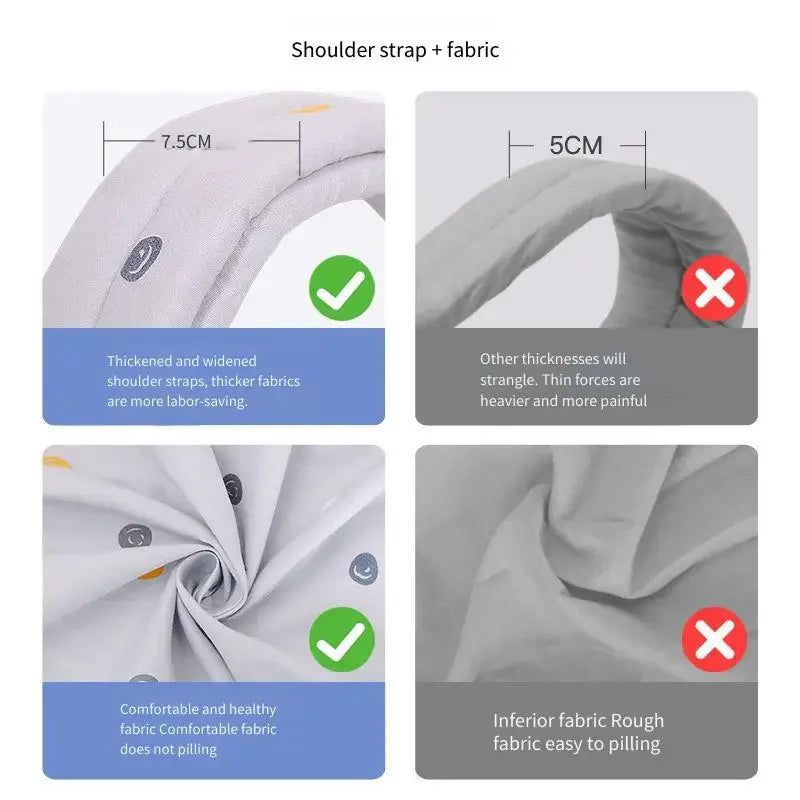 Écharpe de portage traditionnelle en coton pour bébé – Portage ventral et dorsal