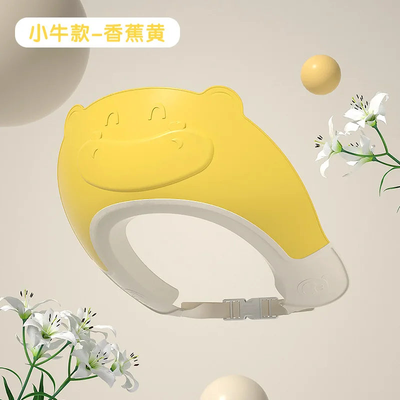 Bonnet de bain bébé pour shampoing – Bonnet de protection en silicone souple