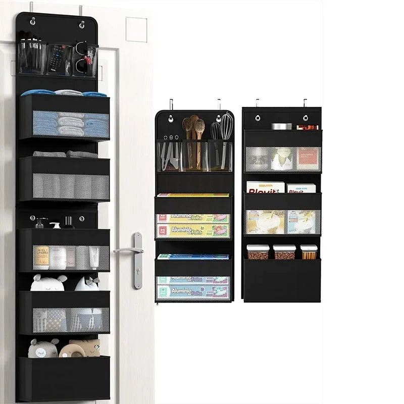 Six-Layer Hanging Storage Bag – Zippered Organizer for Baby Clothes