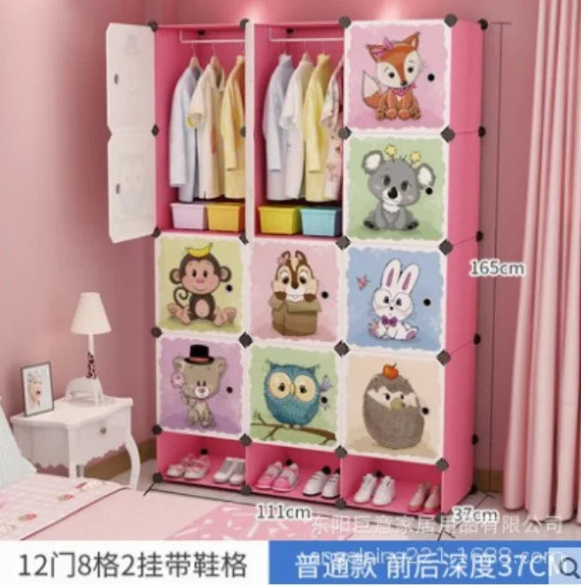 Baby Clothes Wardrobe – Kids Storage Cabinet, Plastic & Simple