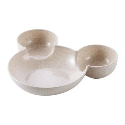 Assiette pour petit-déjeuner et dîner des tout-petits – Motif dessin animé amusant
