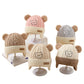 Bonnet tricoté ours mignon – Bonnet d'hiver chaud pour bébé