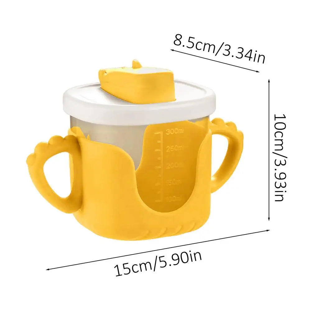Baby Water Bottle | 1–3 Years Sippy Cup with Straw & Measurements