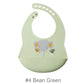 Bavoir d'allaitement en silicone ajustable et mignon