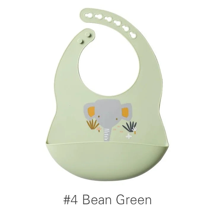 Bavoir d'allaitement en silicone ajustable et mignon