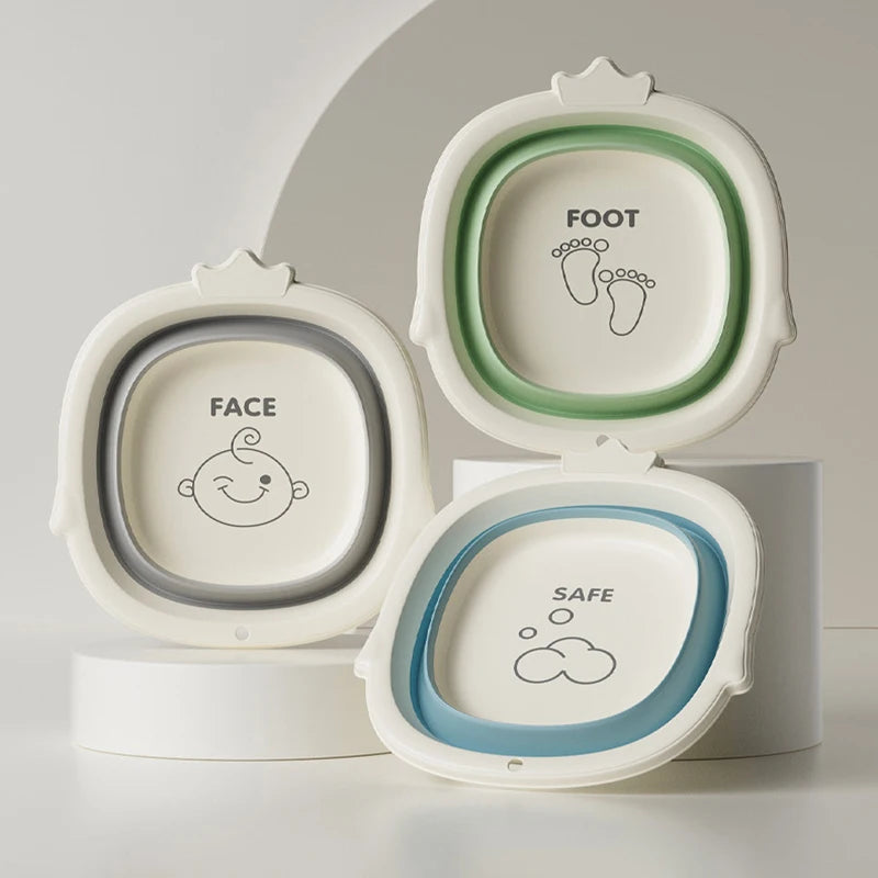 Newborn Swim Tub – Safe, Non-Slip, Foldable Bath Bucket