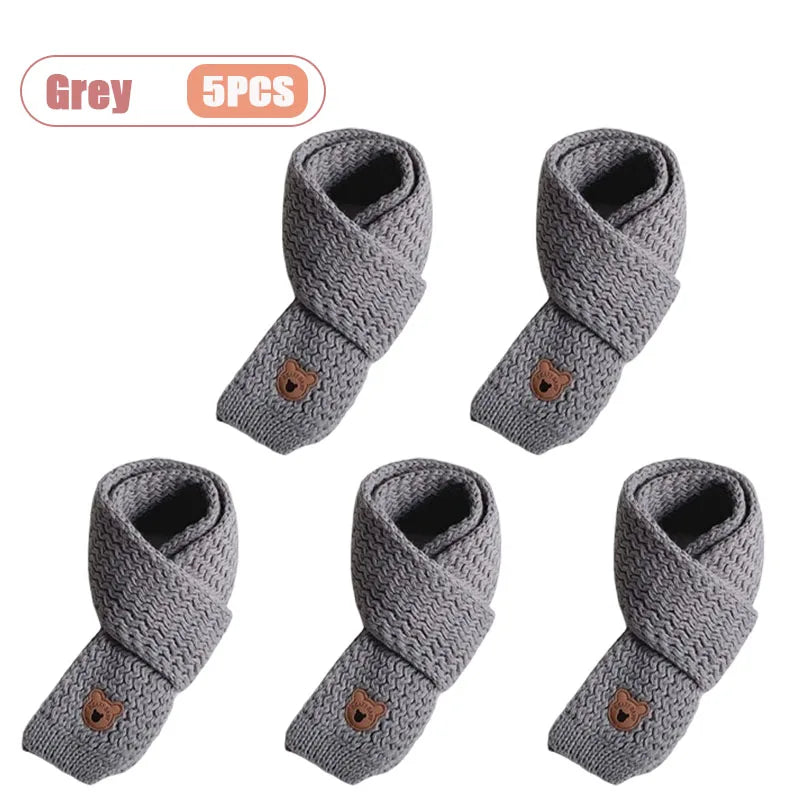 1 à 10 écharpes bébé d'hiver, cache-cou doux en maille pour garçons et filles, chaude et coupe-vent.