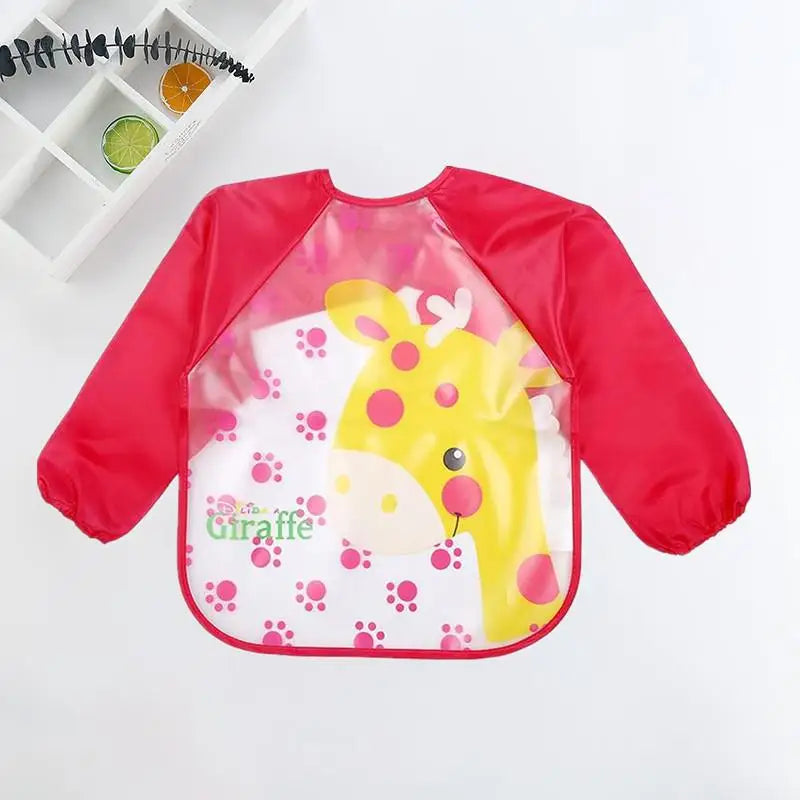 Cute Cartoon Waterproof Baby Feeding Bib (0–3Y)