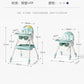 Chaise haute pliable pour bébé – Siège repas multifonction réglable