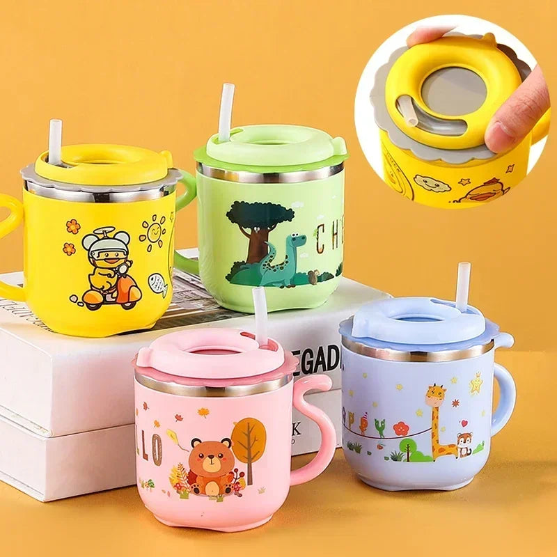 Toddler Water Bottle – 270ML Cartoon Sippy Cup