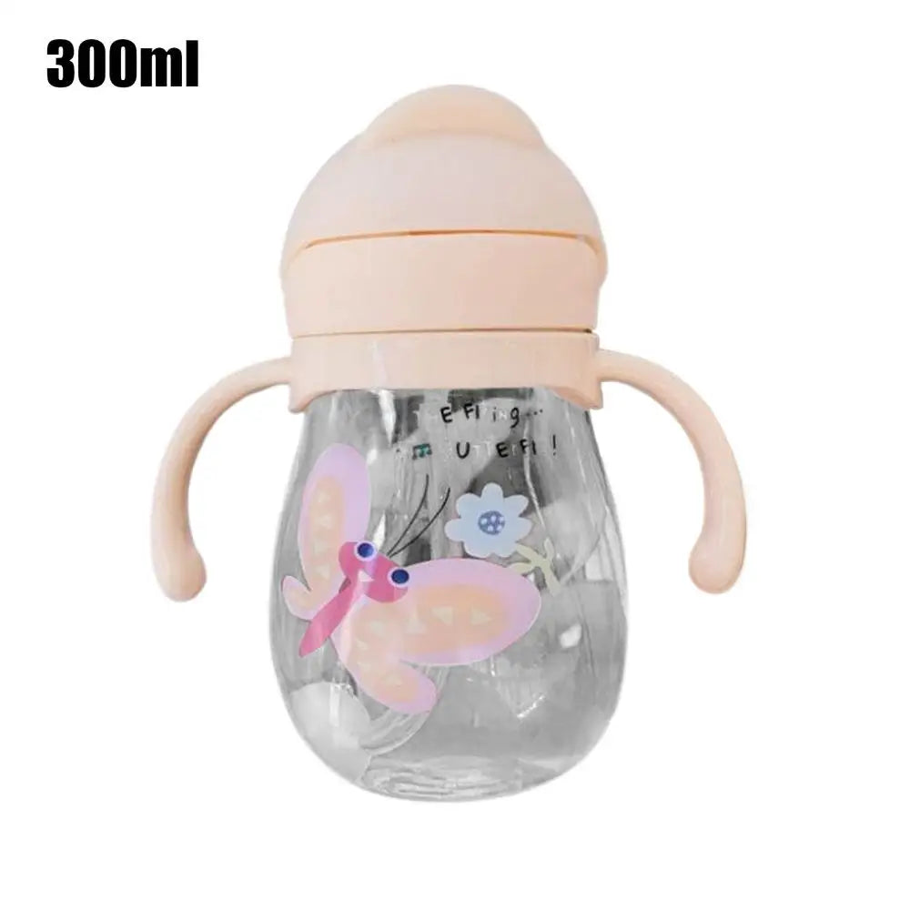 Cute Baby Straw Cup | 300ML Weighted, Spill-Proof, Easy to Hold