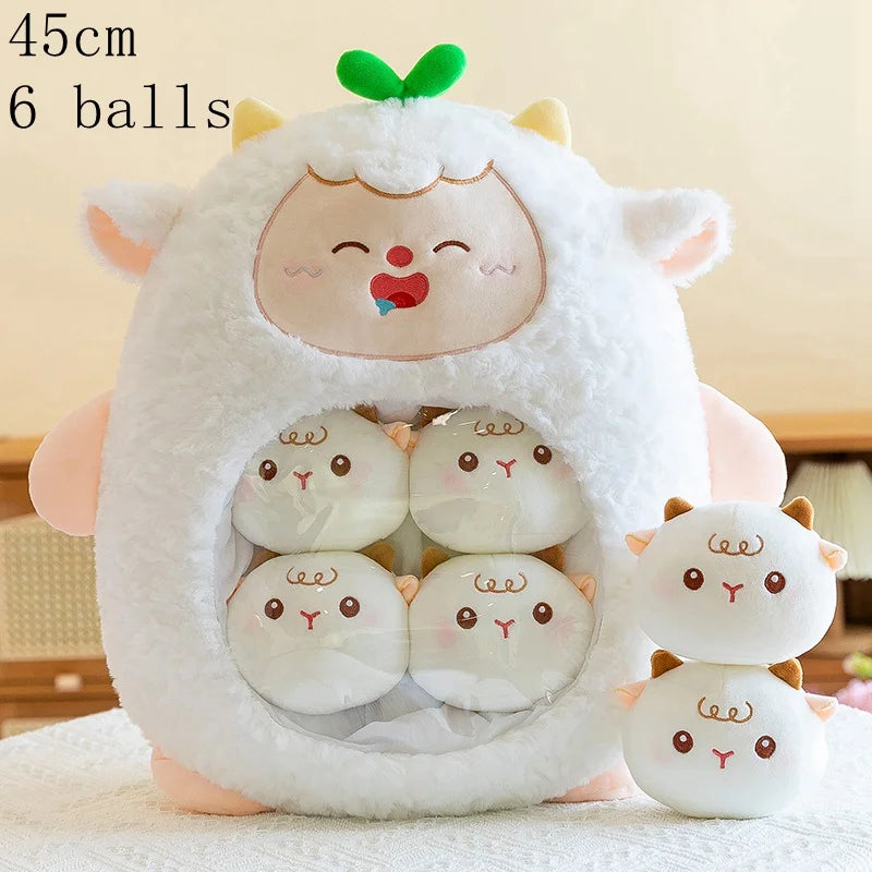 Sac en peluche animal mignon – Mini poupées en peluche