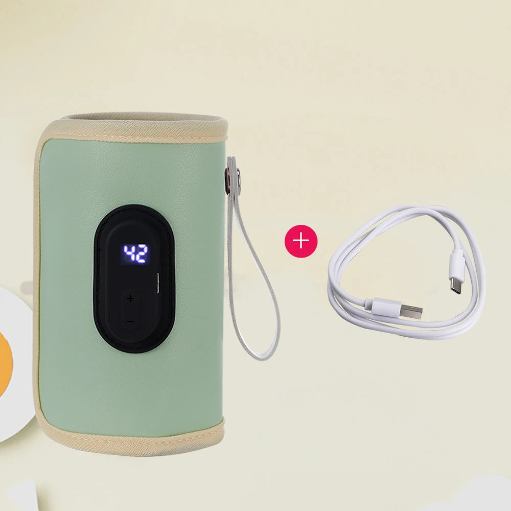 Portable Baby Bottle Warmer Bag | USB Milk & Formula Heater for Travel