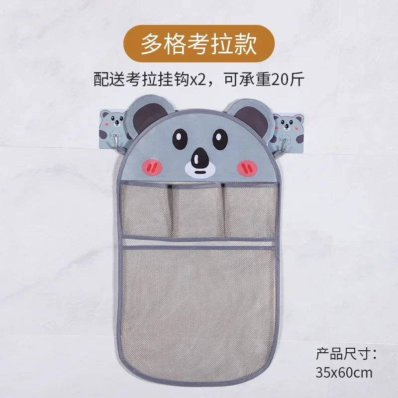 Toddler Bath Toy Storage – Cartoon Mesh Bag for Shower & Toys