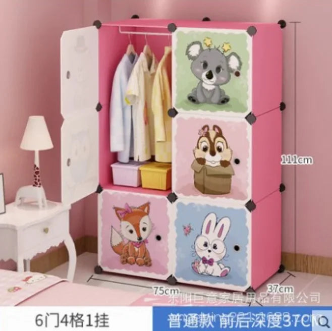 Baby Clothes Wardrobe – Kids Storage Cabinet, Plastic & Simple