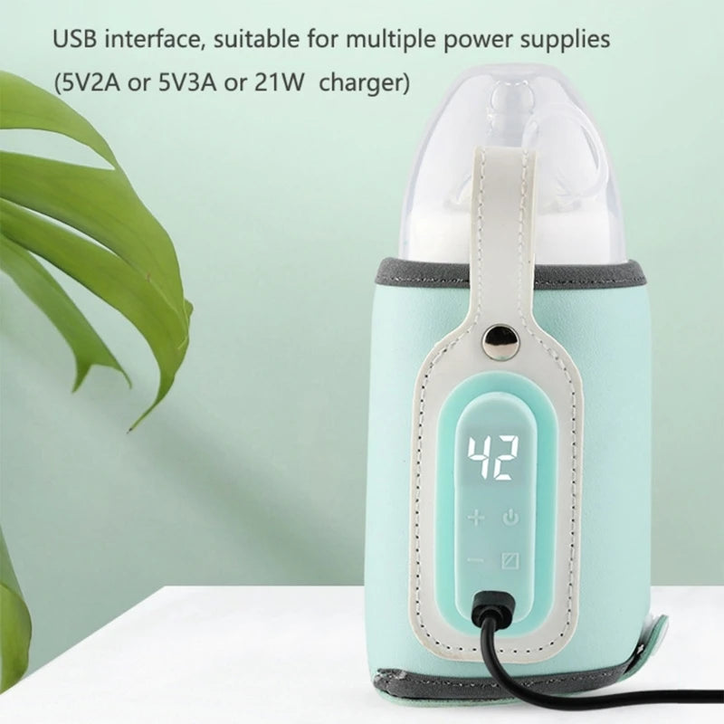 Baby Feeding Bottle Heater | USB Portable Insulated Warmer Bag