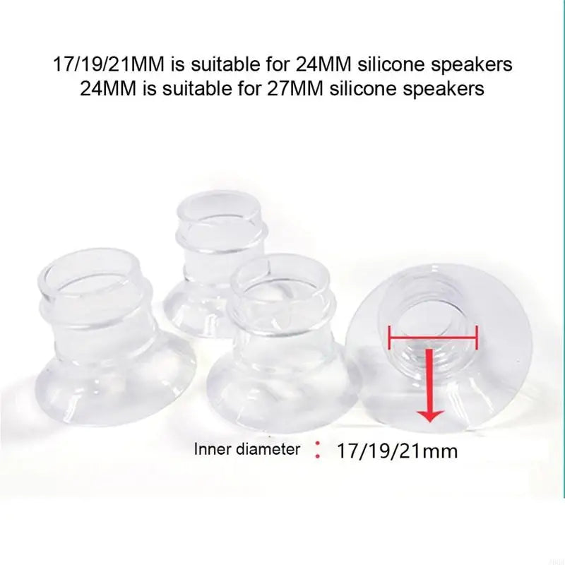 Embout de téterelle en silicone 17/19/21 mm pour tire-lait 24 mm, 27 mm et 30 mm J60B