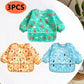 Cute Cartoon Waterproof Long-Sleeve Baby Feeding Bib (0–3Y)