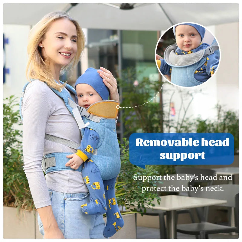 Bandoulière et coussin de siège de voyage portable 4 en 1 pour bébé