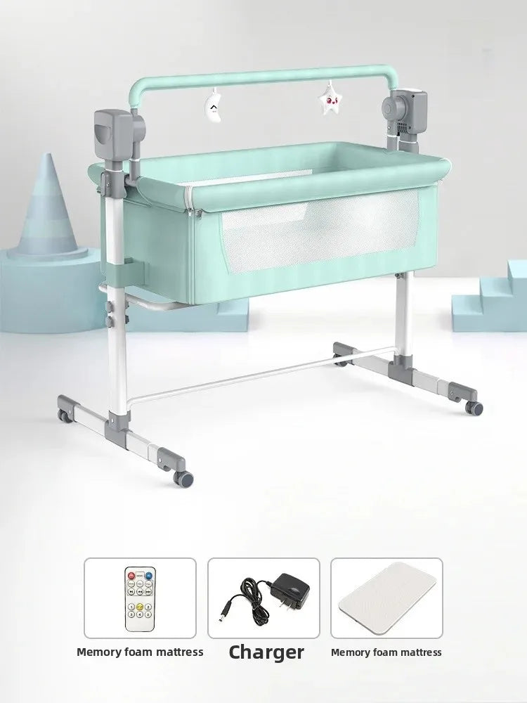 Balancelle électrique pour bébé – Berceau pliable intelligent et apaisant
