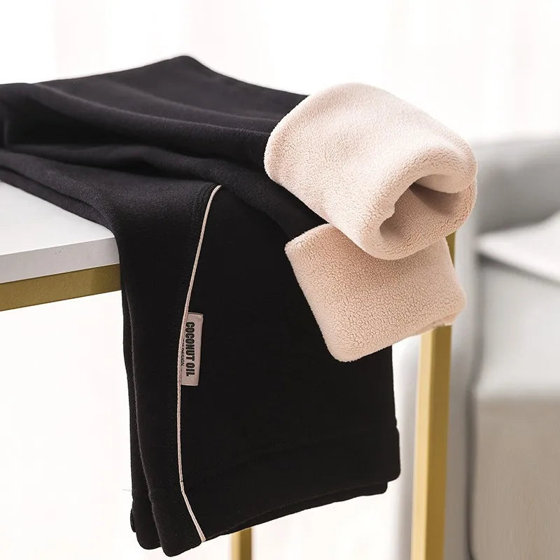 « Leggings de maternité épais quatre saisons – Pantalon de grossesse chaud en polaire »