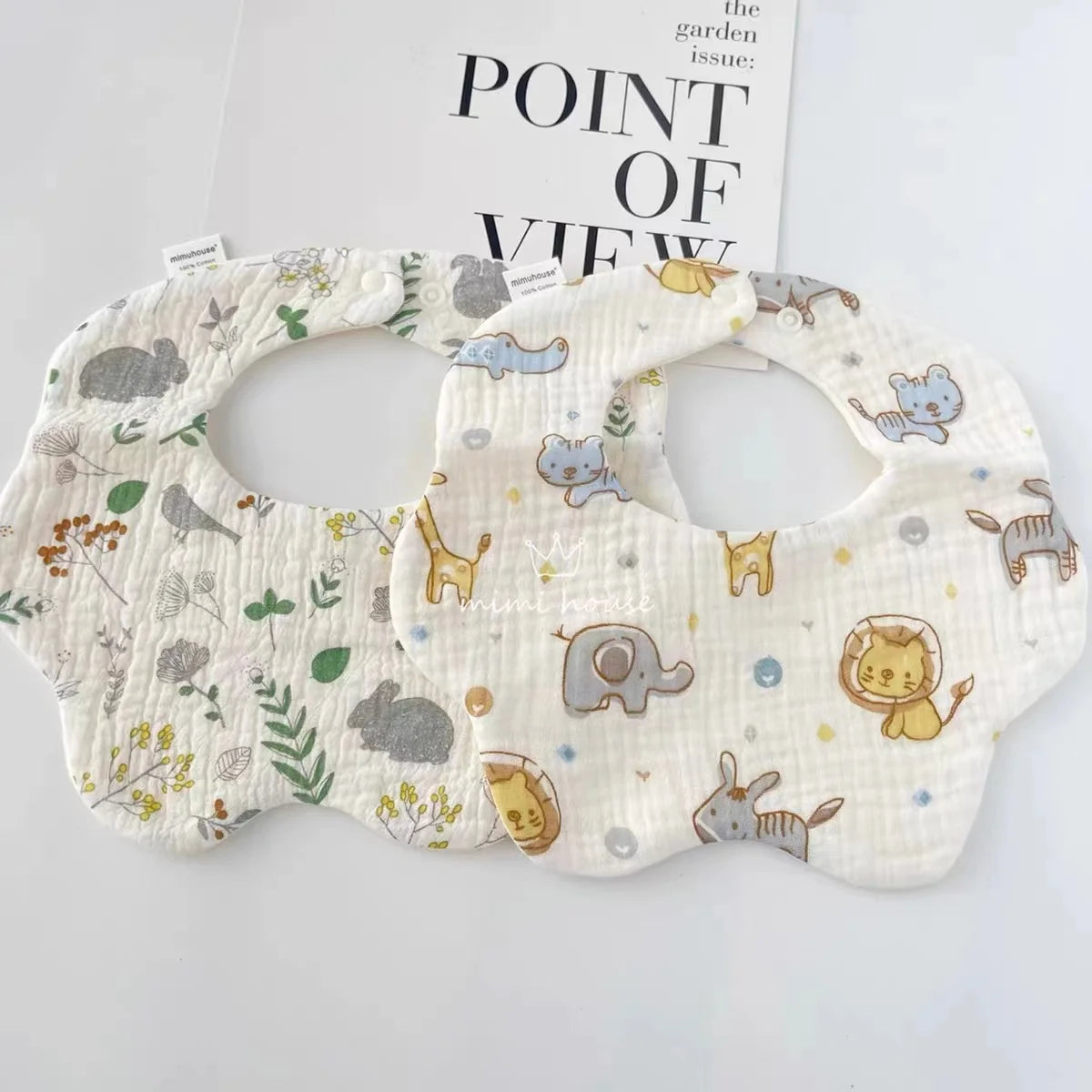 Waterproof Baby Bib – Soft Cotton Burp Cloth for Newborns