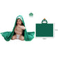 Serviette de bain à capuche Lion mignon – Peignoir de bain doux en bambou pour enfants