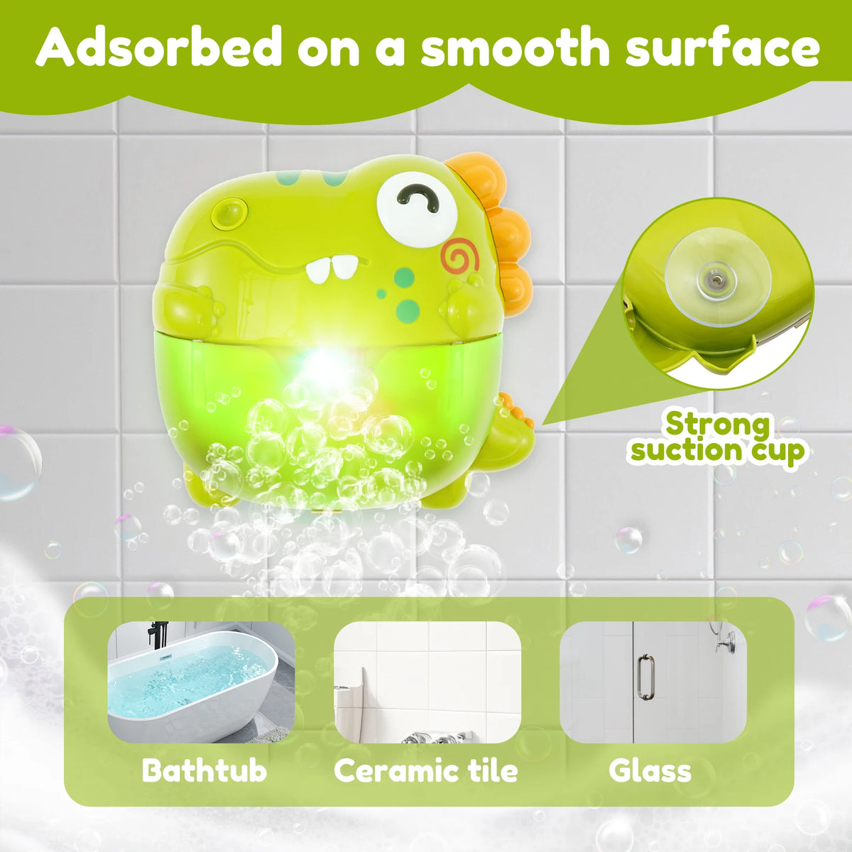 Dinosaur Bubble Machine – LED Lights & Music Fun!There is 1 error with this product: