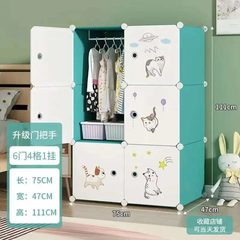 Baby Storage Wardrobe – Montessori Kids Closet Organizer