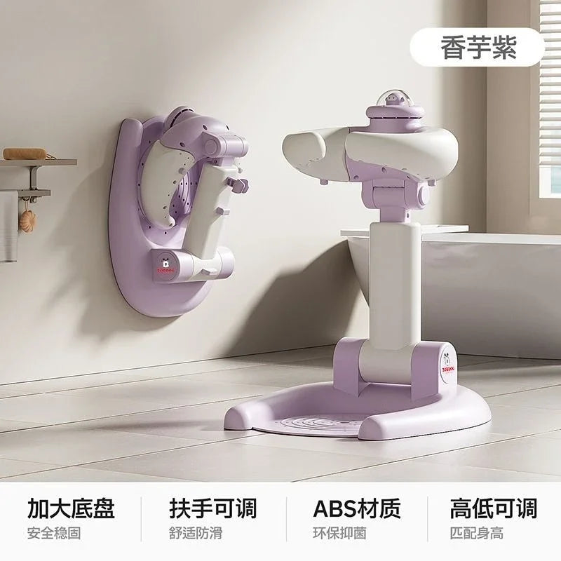 Station de bain pour bébé réglable – Table de lavage de cheveux pliable et sur pied