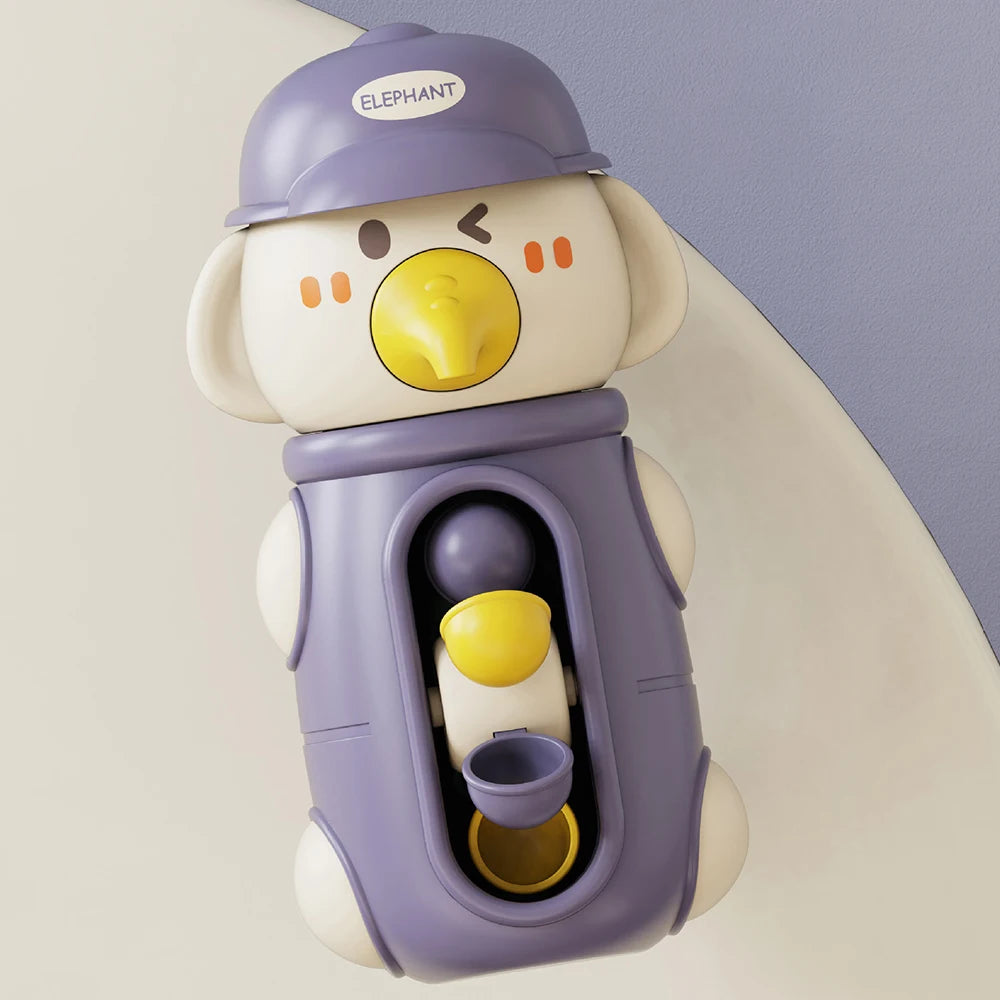 Ensemble de jouets de bain amusants – Roue à eau en forme de canard avec ventouses puissantes pour enfants