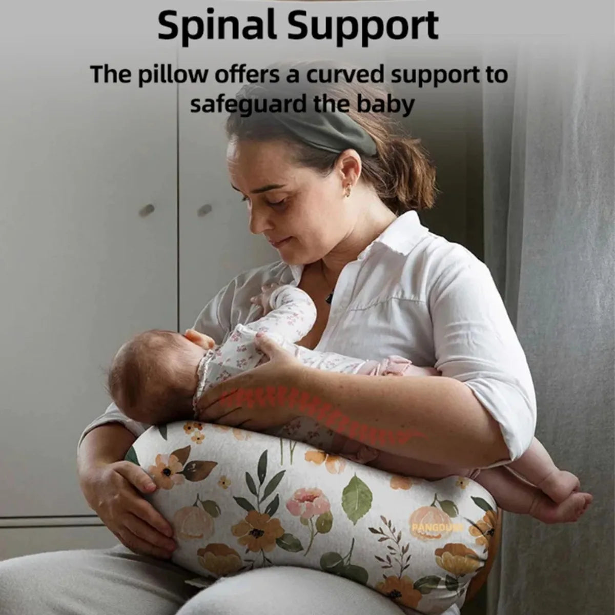 Soft U-Shaped Pillow for Baby Nursing and Pregnancy Comfort
