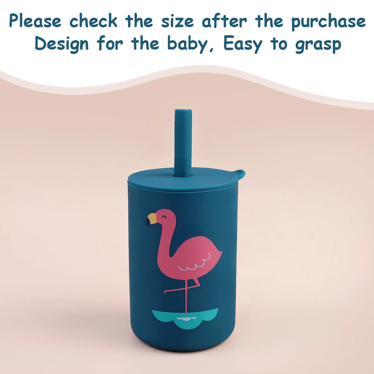 Biberon pour tout-petits – Gobelet à paille en silicone pour enfants