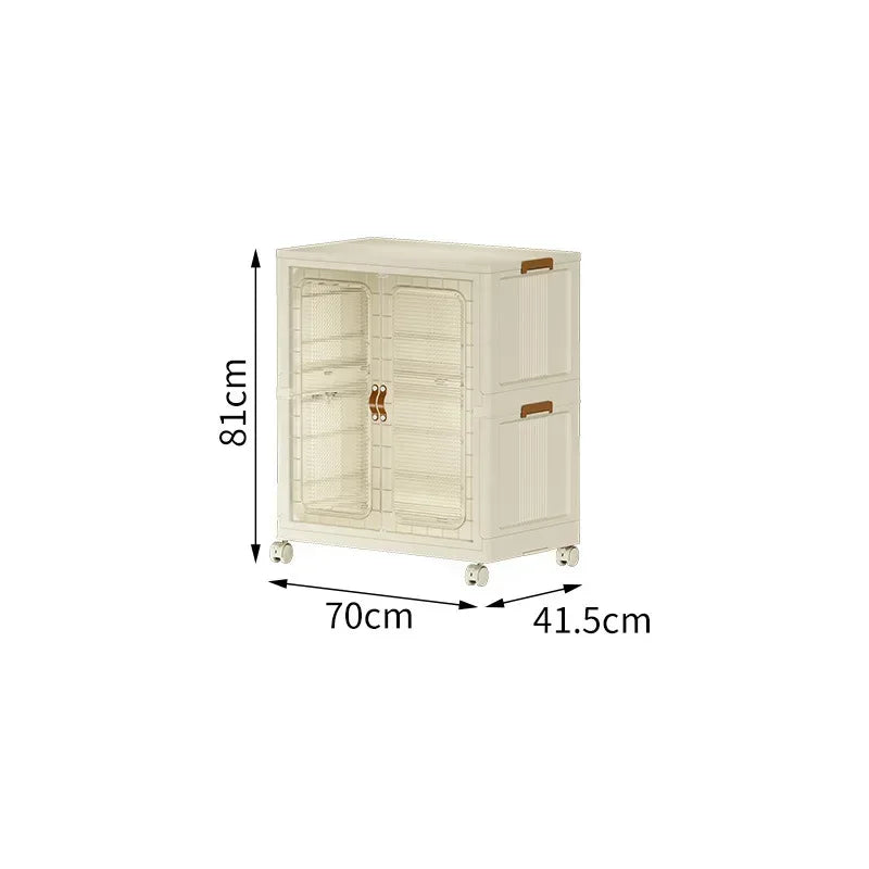 Grande boîte de rangement pliable – Armoire enfant mobile