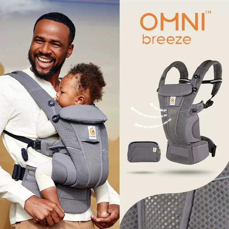 Porte-bébé Ergobaby en maille respirante – Toutes positions de portage (3 à 20 kg)