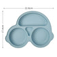 Assiette à ventouse en silicone pour bébé – Bol avec visage souriant