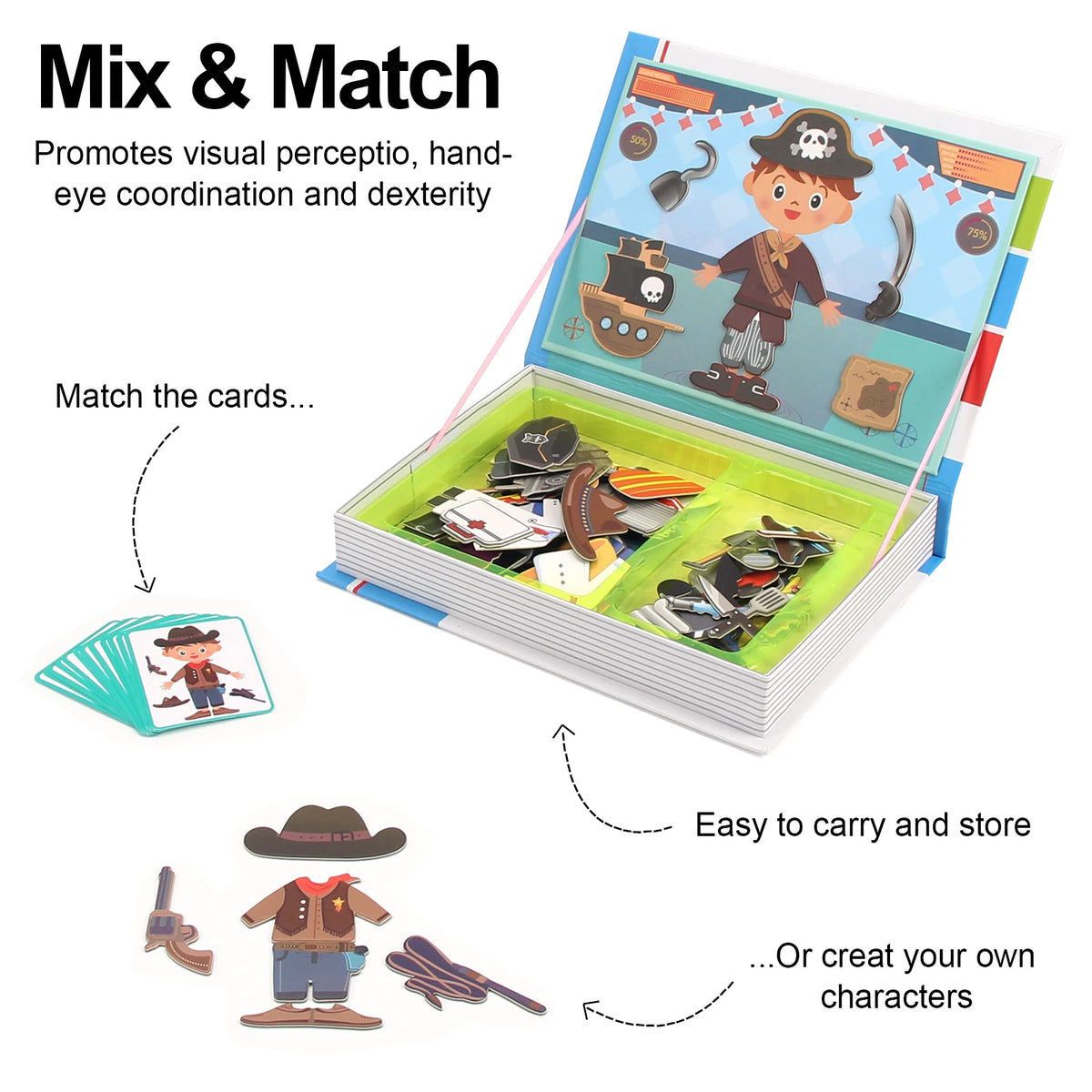 Livre de puzzles magnétiques 3D – Jeu éducatif pour enfants