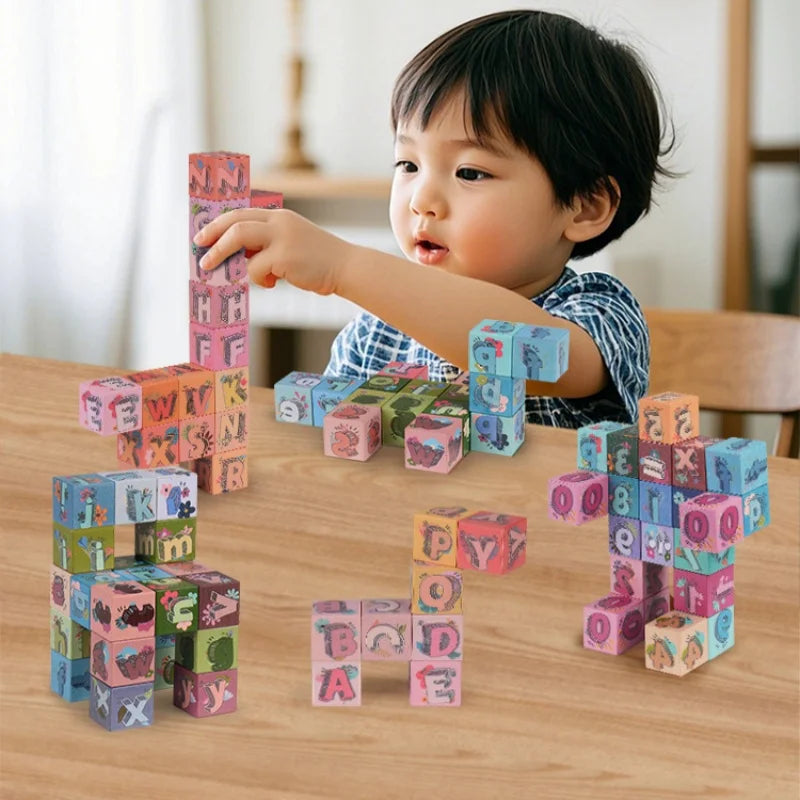 Magnetic Alphabet Blocks Set – STEM Learning Montessori Toy
