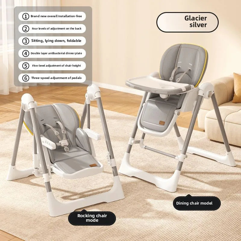 Foldable Baby Highchair – Multifunctional Portable Feeding Seat