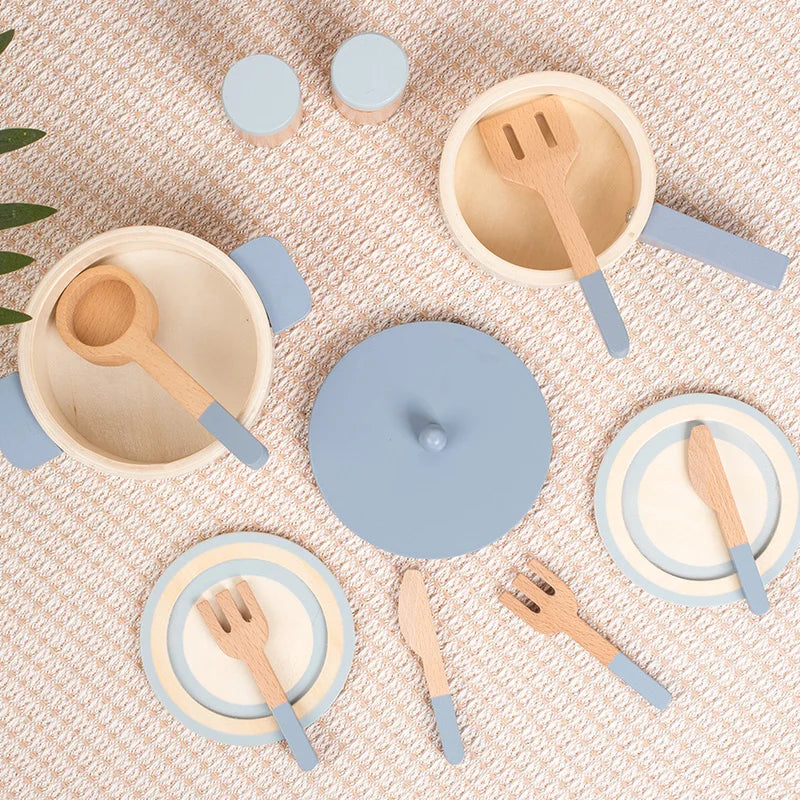 Wooden Kitchen Playset – Cook & Learn!